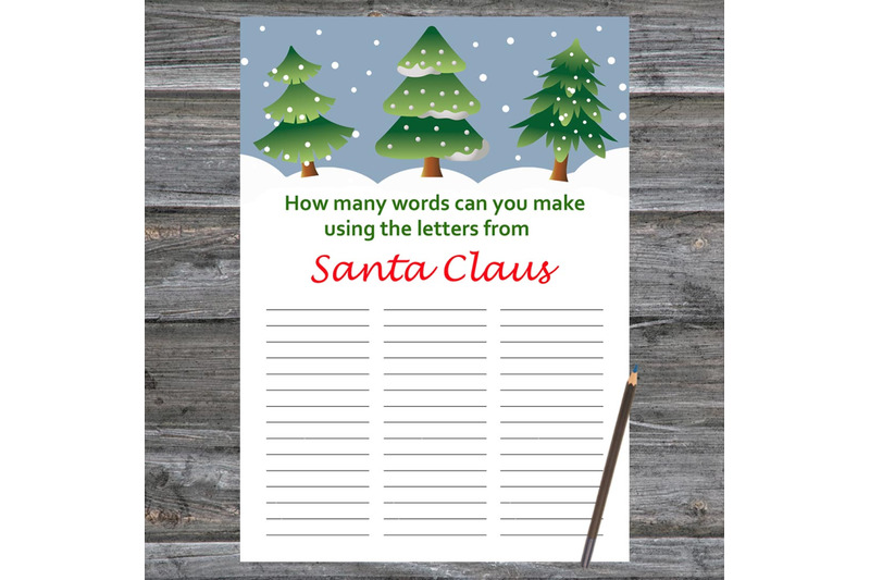tree-christmas-card-how-many-words-can-you-make-from-santa-claus