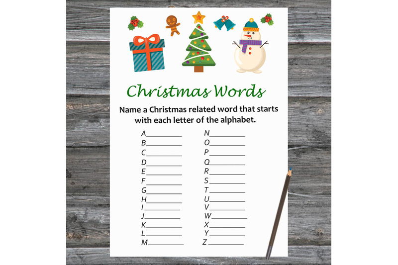snowman-tree-christmas-card-christmas-word-a-z-game-printable
