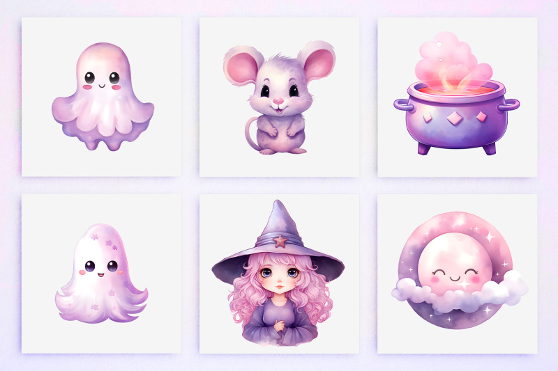 40-cute-pastel-halloween-clipart-pngs-commercial-use