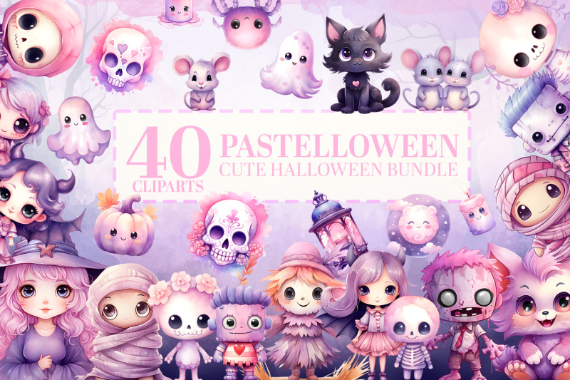 40-cute-pastel-halloween-clipart-pngs-commercial-use