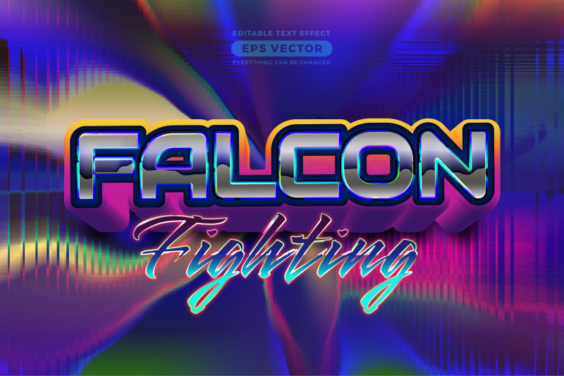 falcon-fighting-editable-text-style-effect-in-retro-style-theme-ideal