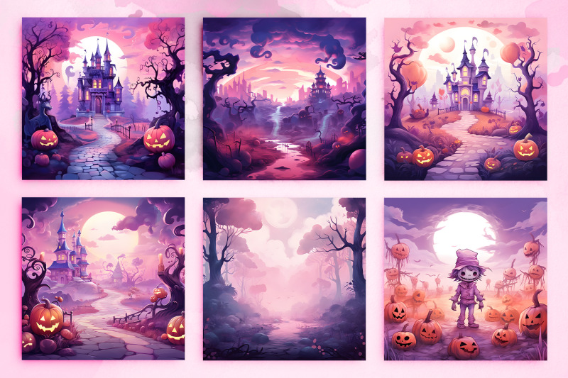 40-pastel-halloween-digital-papers-haunted-amp-enchanted