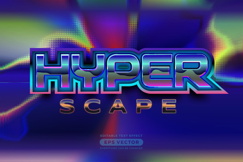 hyper-scape-editable-text-style-effect-in-retro-style-theme-ideal-for