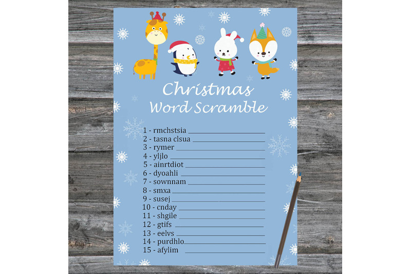 winter-animals-christmas-card-christmas-word-scramble-game-printable