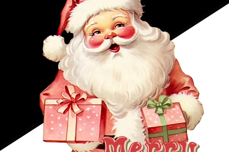 vintage-santa-with-gifts-png-for-shirt-designs