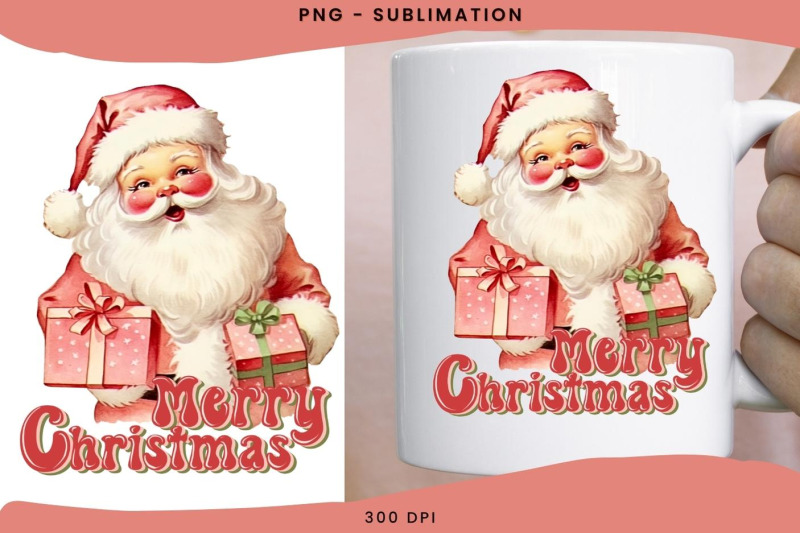 vintage-santa-with-gifts-png-for-shirt-designs