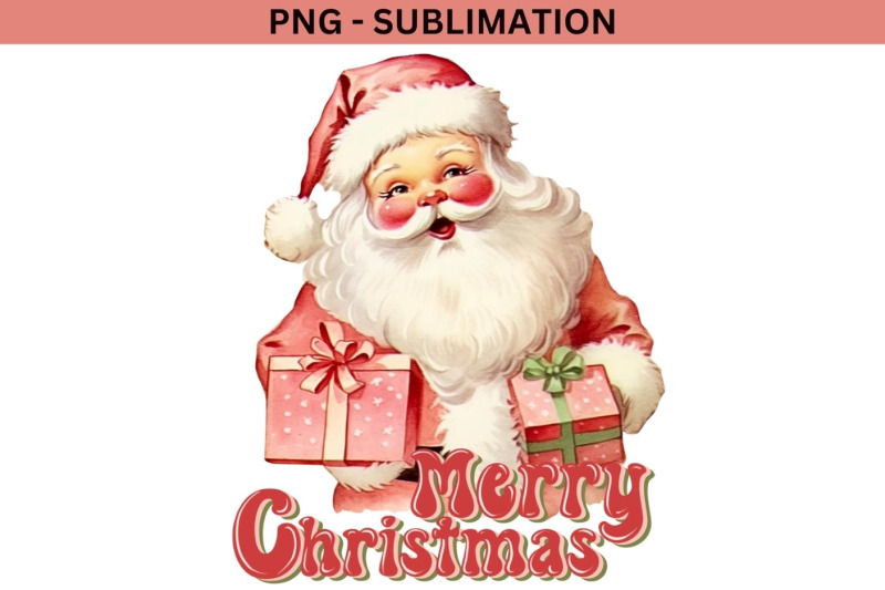 vintage-santa-with-gifts-png-for-shirt-designs