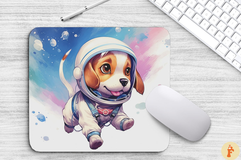 cute-astronaunt-beagle-dog-mouse-pad