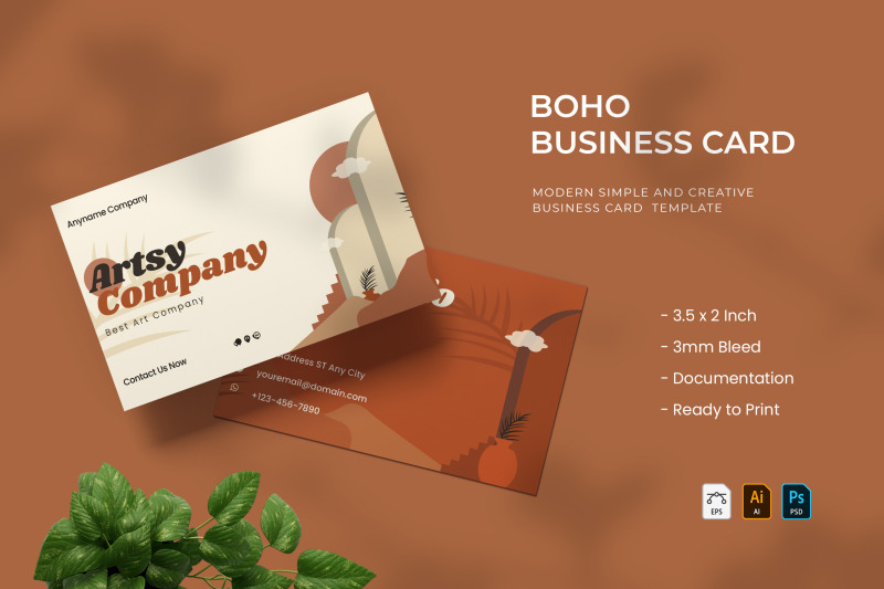 boho-business-card