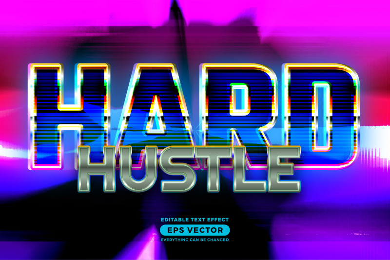hard-hustle-editable-text-style-effect-in-retro-style-theme-ideal-for