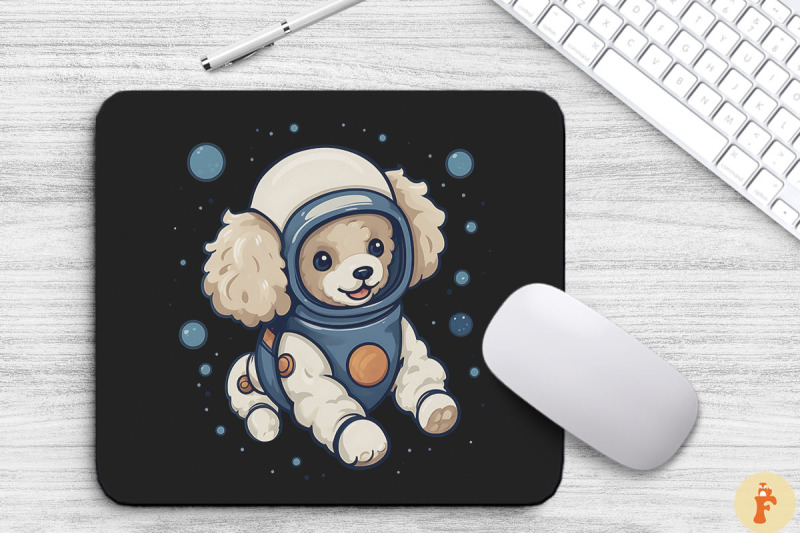 cute-astronaunt-poodle-dog-mouse-pad