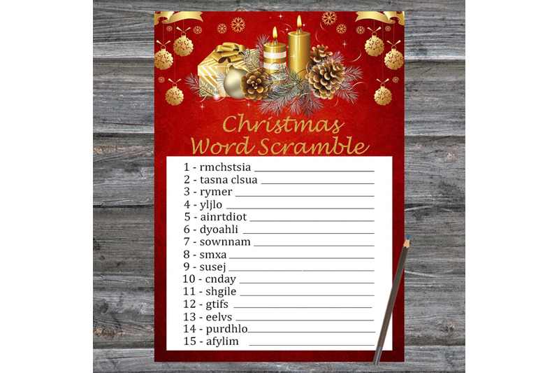 gold-candles-christmas-card-christmas-word-scramble-game-printable