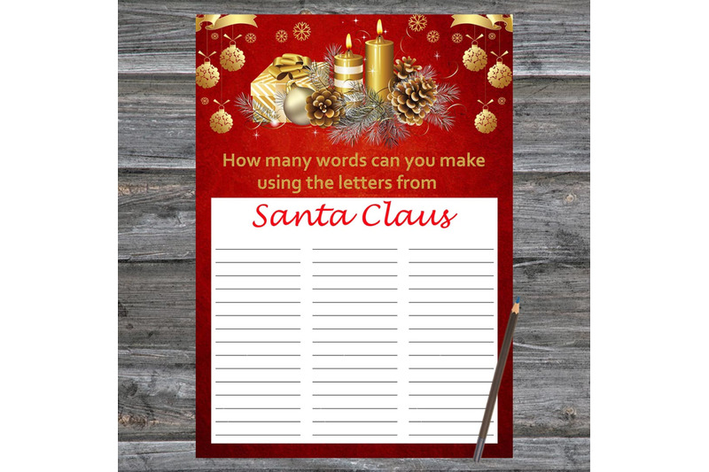 candles-christmas-card-how-many-words-can-you-make-from-santa-claus