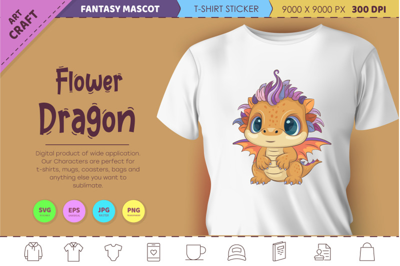 flower-cartoon-dragon-fantasy-clipart