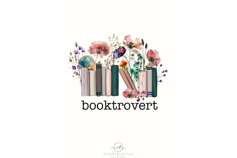 book-wildflowers-digital-download-booktrovert-png