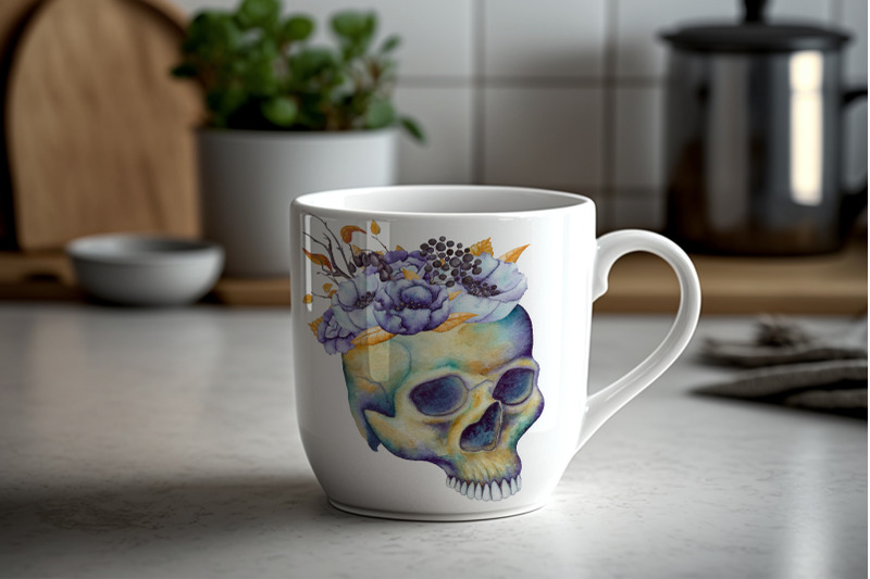 floral-skull