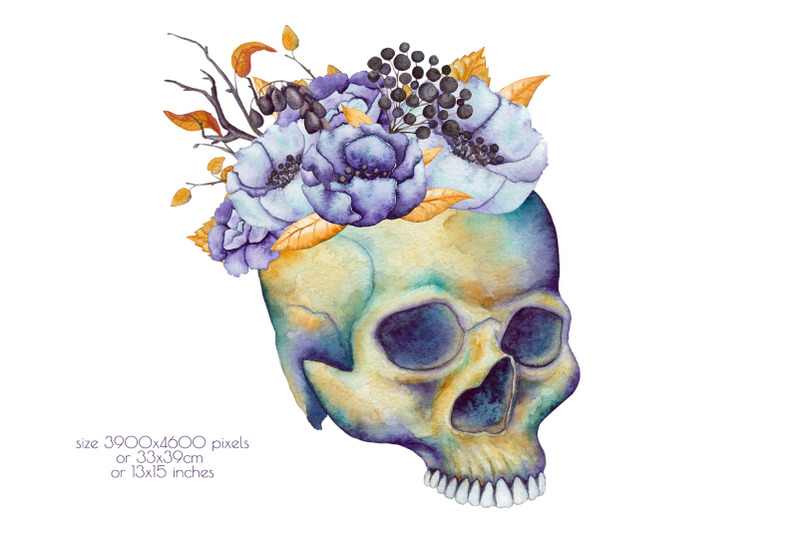 floral-skull