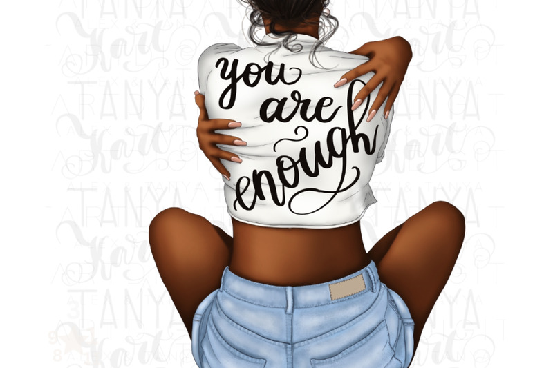 you-are-enough-png-african-american-motivational-quote