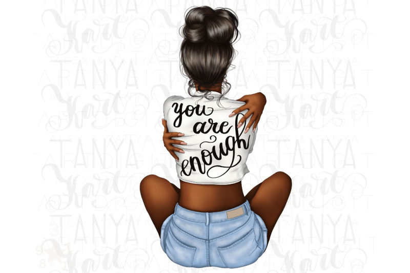 you-are-enough-png-african-american-motivational-quote