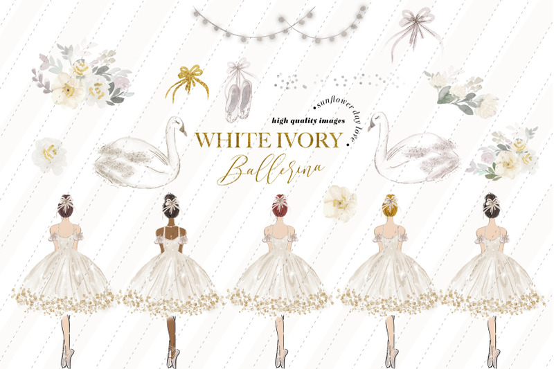 swan-white-ballerina-princess-clipart-white-ivory-dresses