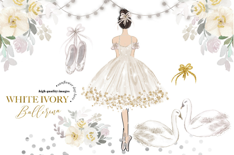 swan-white-ballerina-princess-clipart-white-ivory-dresses