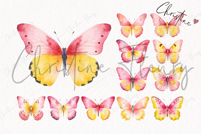 watercolor-pink-butterflies-clipart