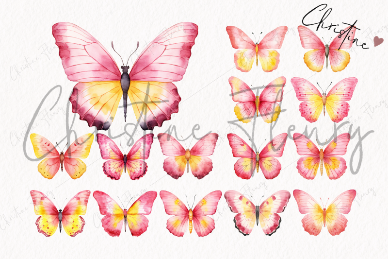 watercolor-pink-butterflies-clipart