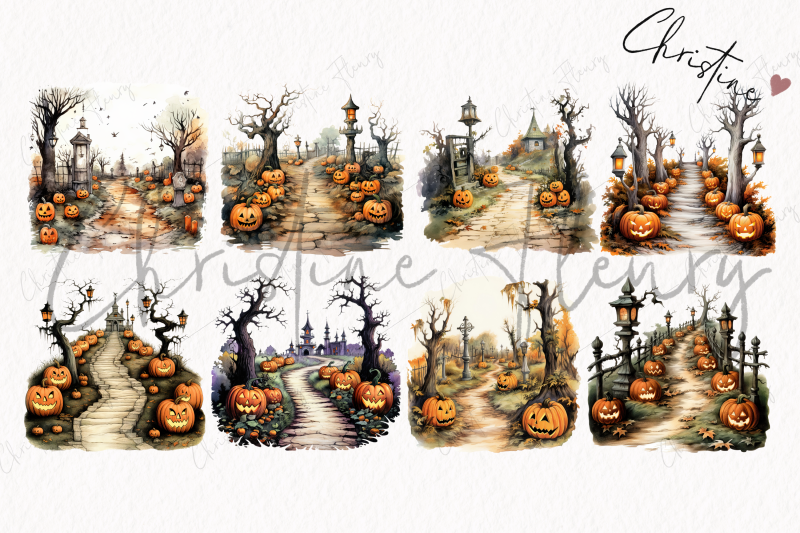 whimsical-vintage-halloween-scene-png