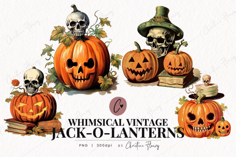 whimsical-vintage-jack-o-lantern-clipart