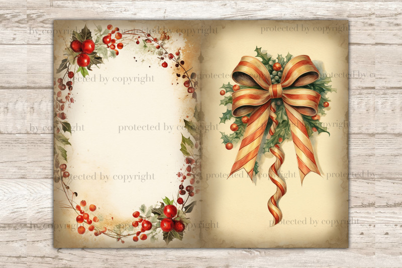 christmas-frame-junk-journal-page-xmas-printable