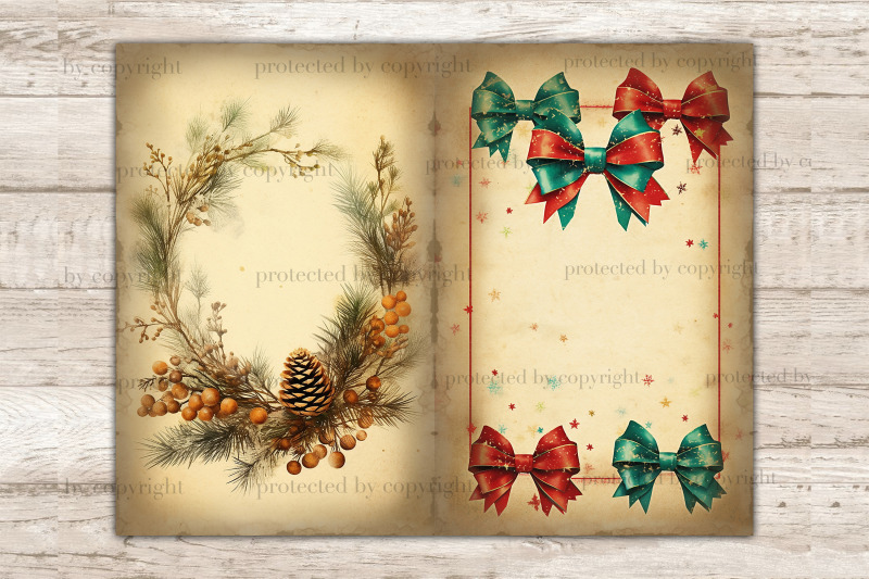 christmas-frame-junk-journal-page-xmas-printable