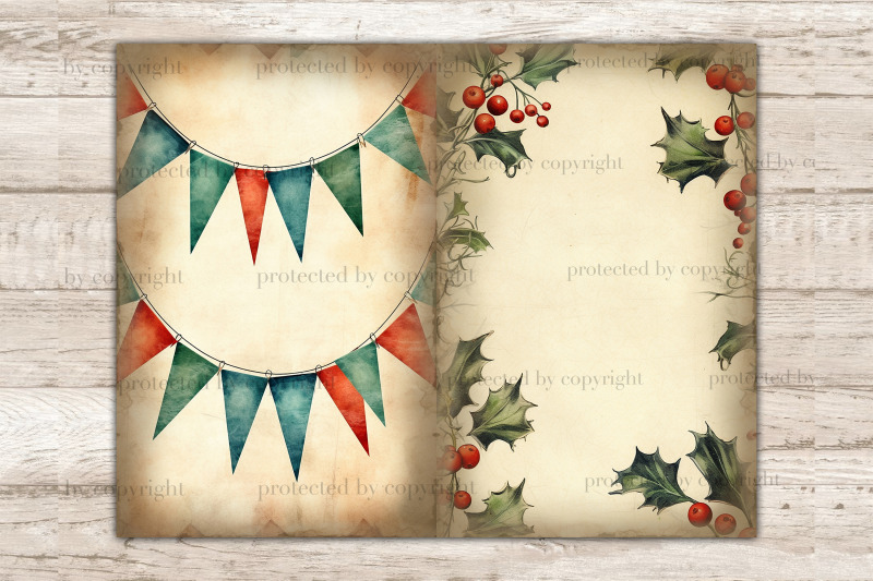 christmas-frame-junk-journal-page-xmas-printable