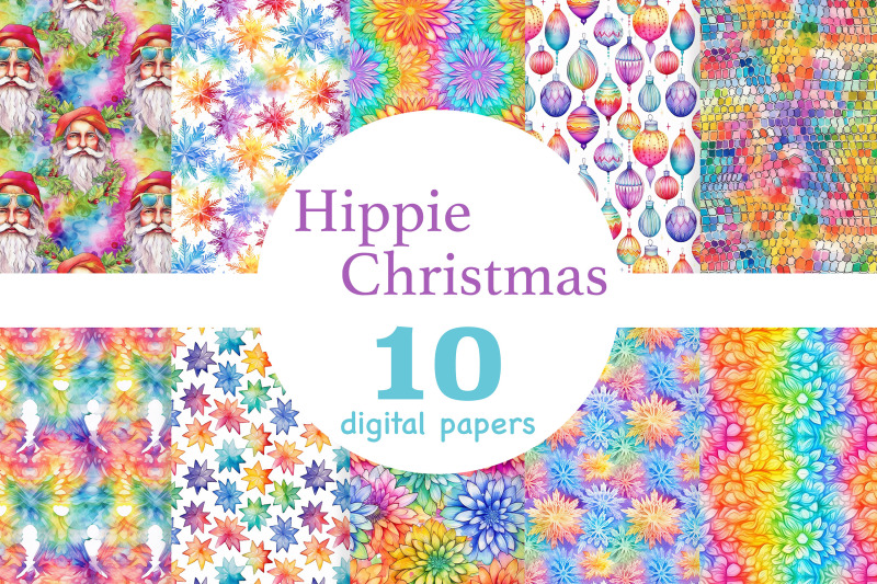 hippie-christmas-digital-paper-groovy-pattern