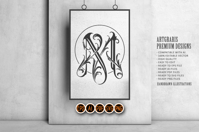 elegant-flourish-vintage-lettering-m-monogram-logo-monochrome