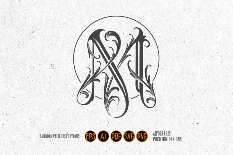 elegant-flourish-vintage-lettering-m-monogram-logo-monochrome