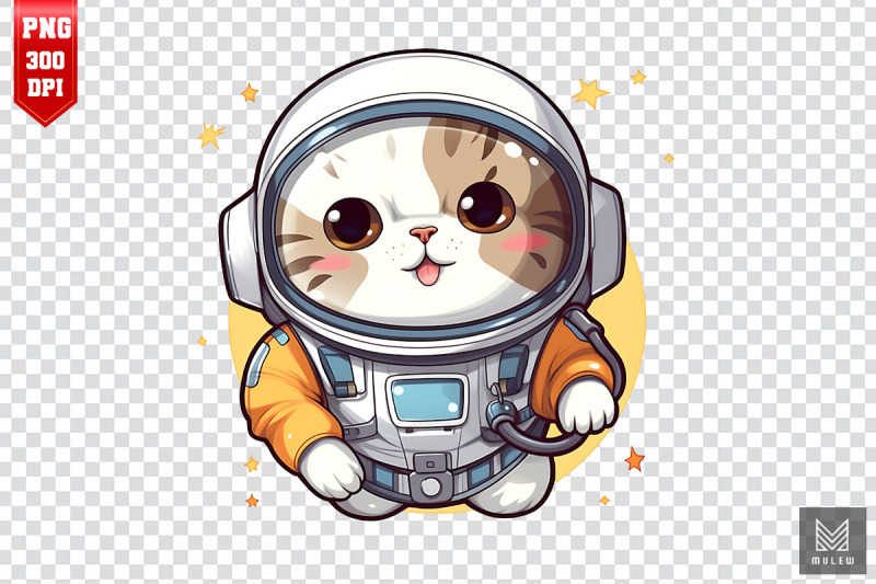 cute-astronaut-scottish-fold-cat-clipart