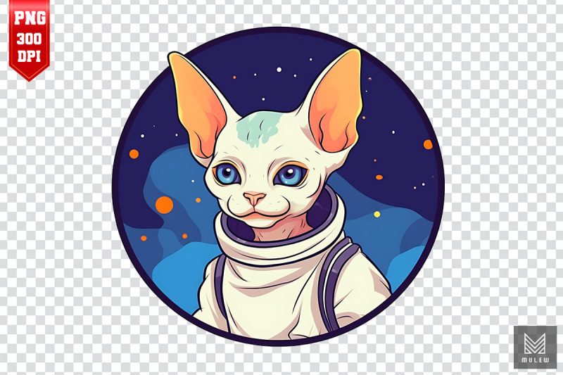 cute-astronaut-sphynx-cat-clipart