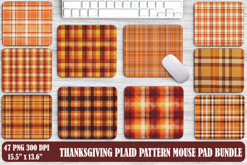 thanksgiving-plaid-pattern-mouse-pad