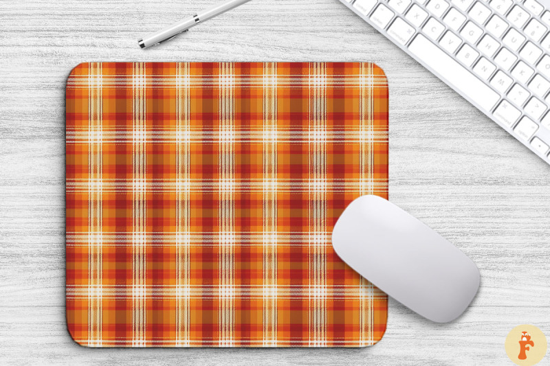 thanksgiving-plaid-pattern-mouse-pad