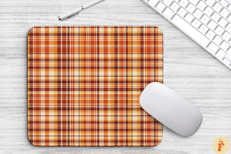 thanksgiving-plaid-pattern-mouse-pad