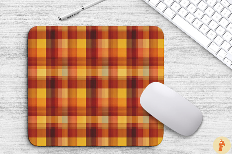 thanksgiving-plaid-pattern-mouse-pad