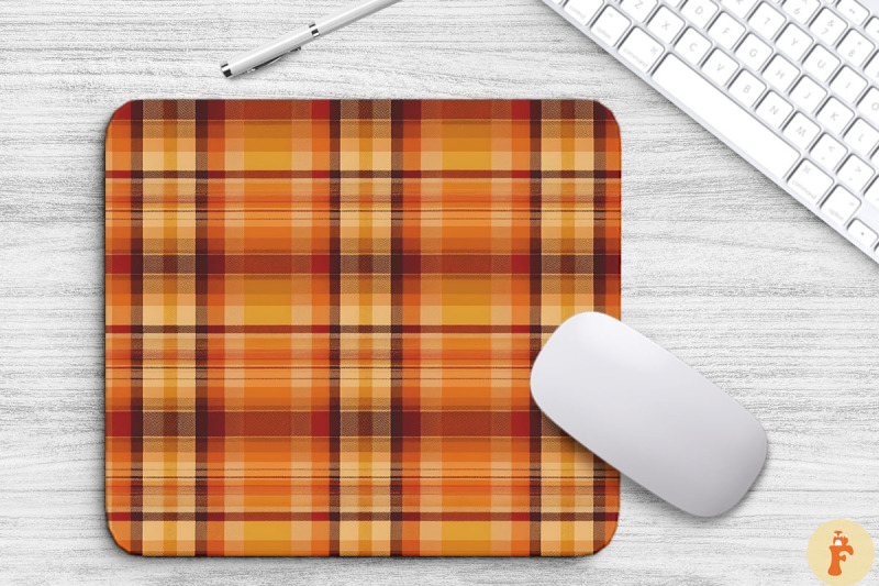 thanksgiving-plaid-pattern-mouse-pad