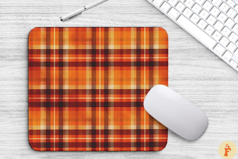 thanksgiving-plaid-pattern-mouse-pad