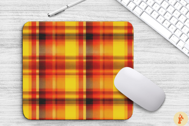 thanksgiving-plaid-pattern-mouse-pad