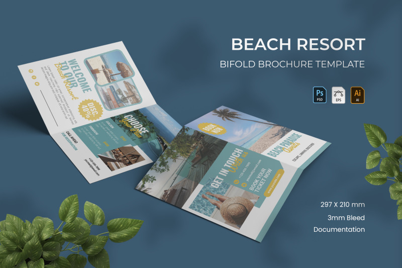 beach-resort-bifold-brochure