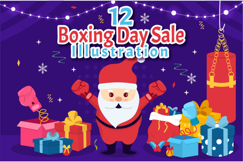 12-boxing-day-sale-vector-illustration