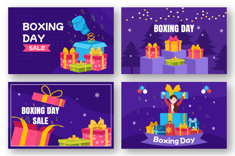 12-boxing-day-sale-vector-illustration