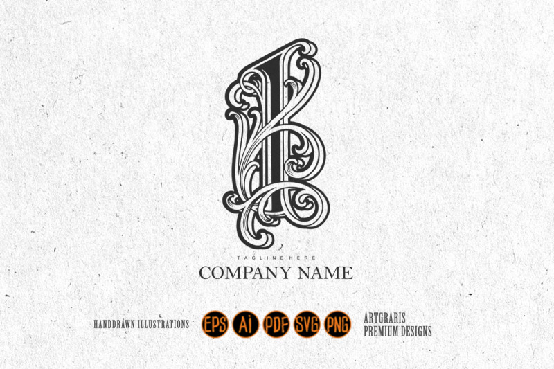 luxury-vintage-lettering-i-monogram-logo-flourish-monochrome