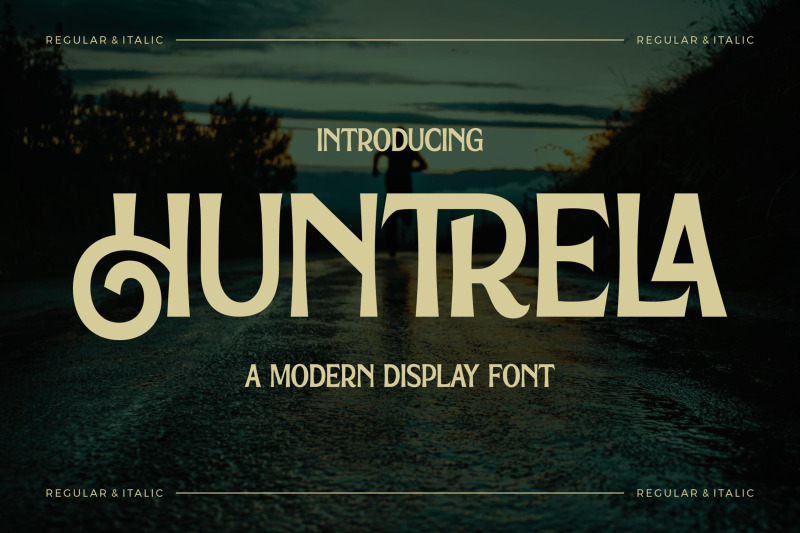 huntrela-typeface