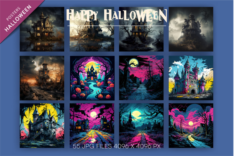 cartoon-halloween-spooky-house-mystic-clipart